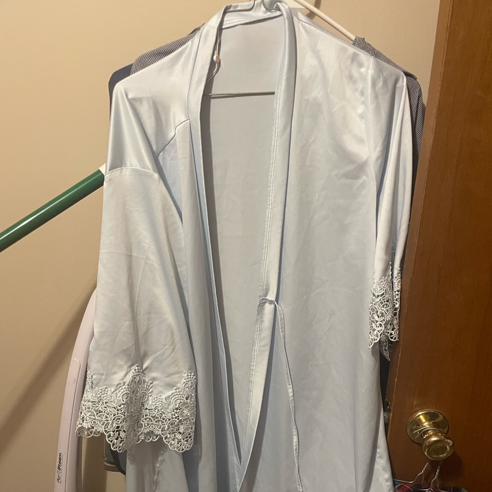 Lerose robe light blue